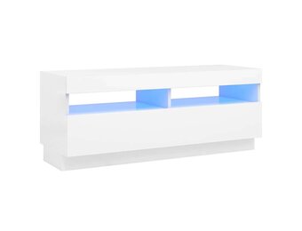 vidaXL TV-meubel Wit met LED - 100x35x40 cm | 41% Korting
