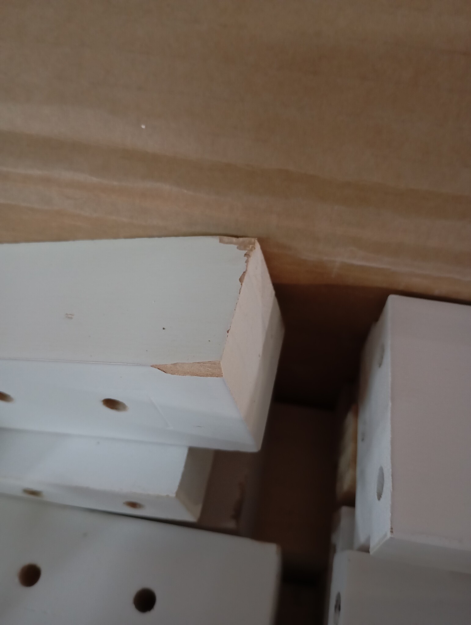 vidaXL Bedframe massief hout wit 140x200 cm