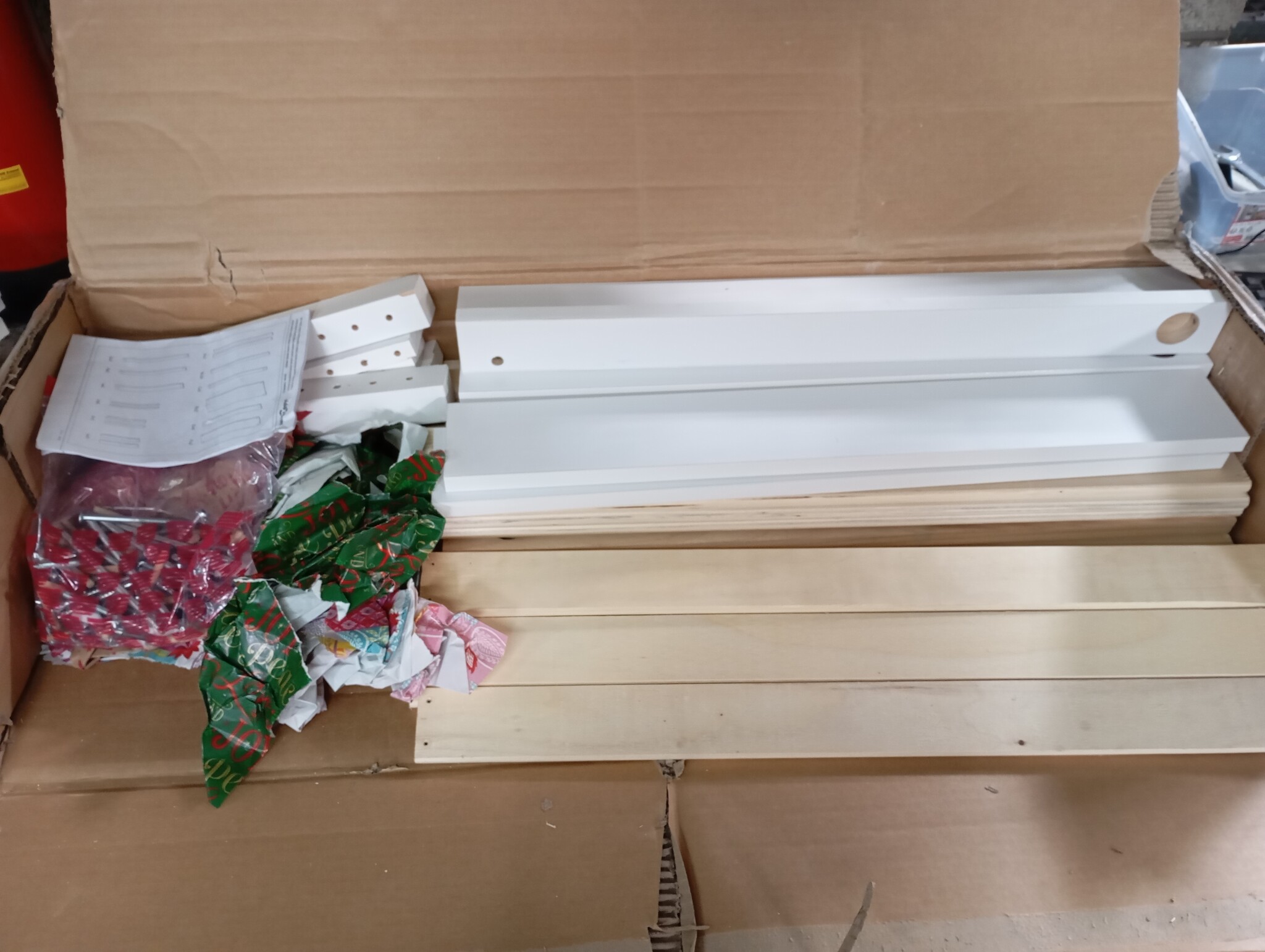 vidaXL Bedframe massief hout wit 140x200 cm