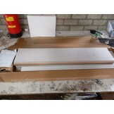 vidaXL Bedlades 4 st massief grenenhout wit