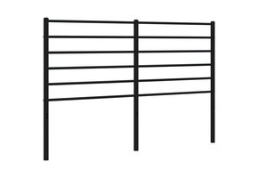 vidaXL Hoofdbord Metaal Zwart (57% Korting) - 140cm