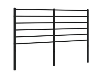 vidaXL Hoofdbord Metaal Zwart (57% Korting) - 140cm