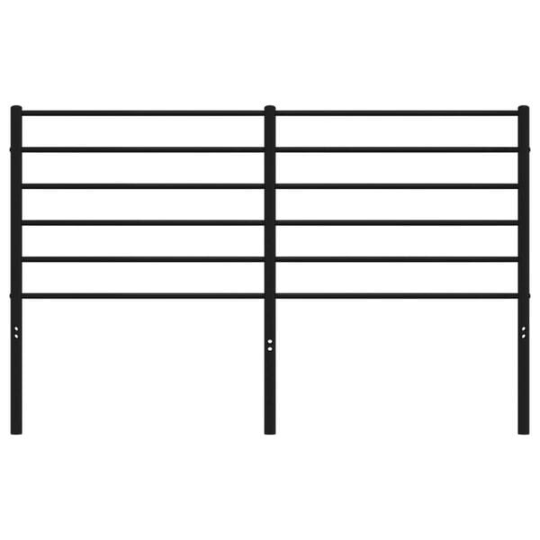 vidaXL Hoofdbord Metaal Zwart (57% Korting) - 140cm