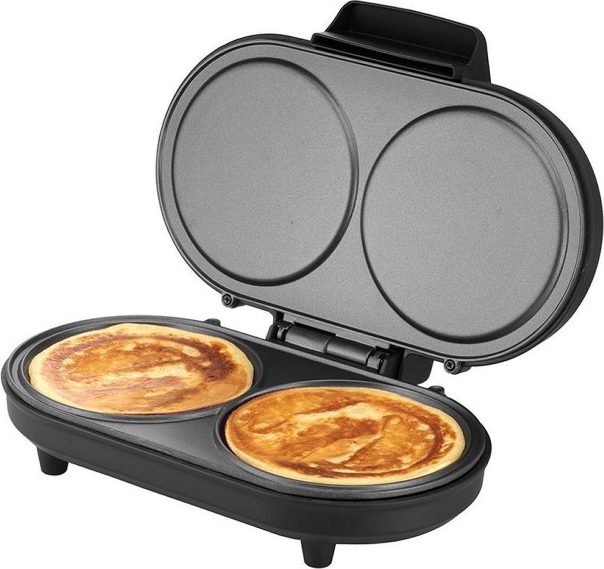 Unold Dubbele Pancakemaker Zwart/RVS - 55% Korting!