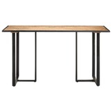 vidaXL Eettafel 140 cm ruw mangohout