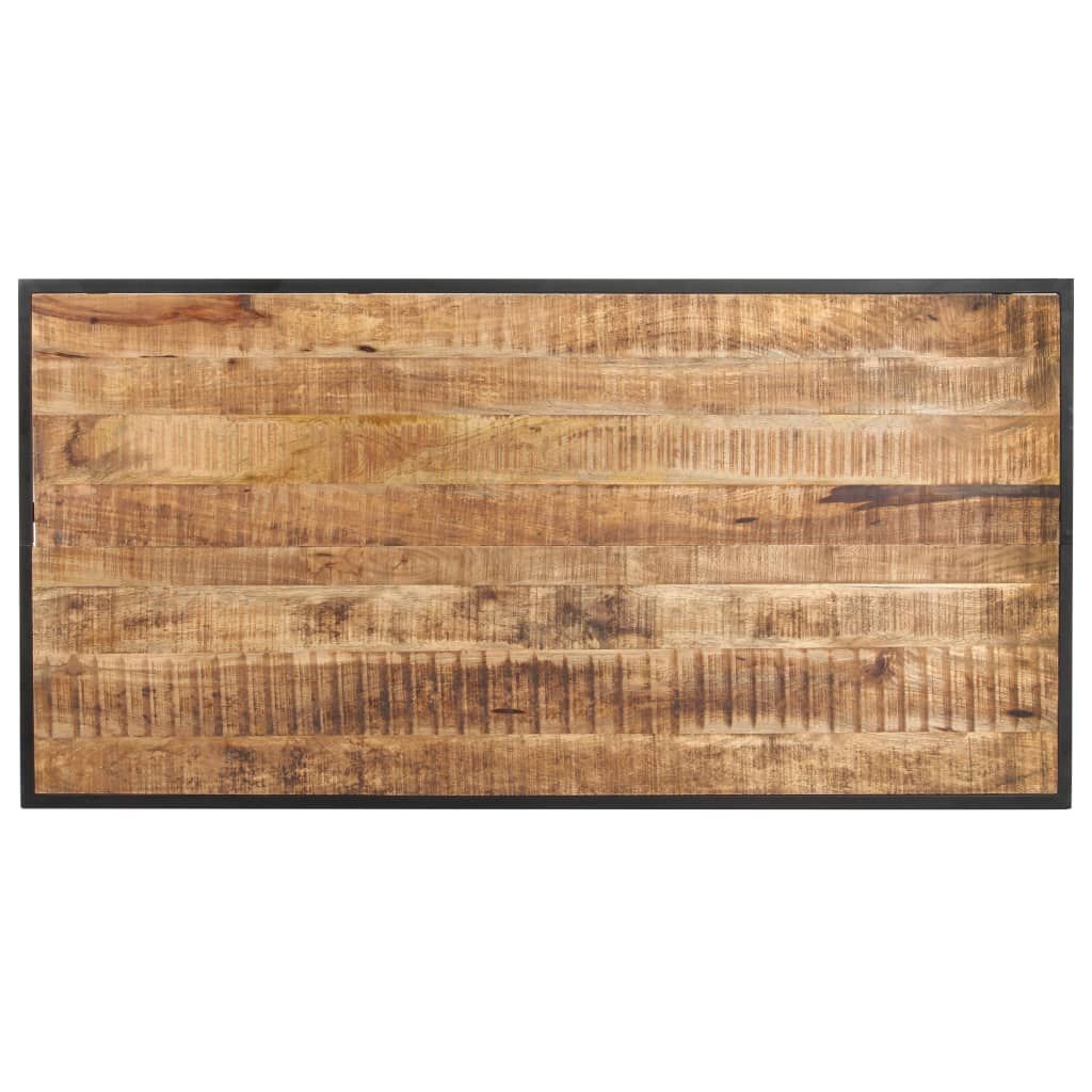 vidaXL Eettafel 140 cm ruw mangohout