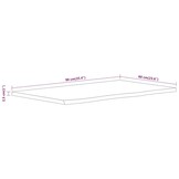 vidaXL Rechthoekig Acaciahout Wastafelblad 90x60cm - 47% Korting!