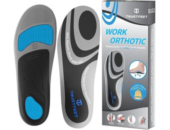 Comfortabele Werkinlegzolen | Gel & Boogondersteuning | Anti-vermoeidheid | Maat M (41-43) | 30% Korting