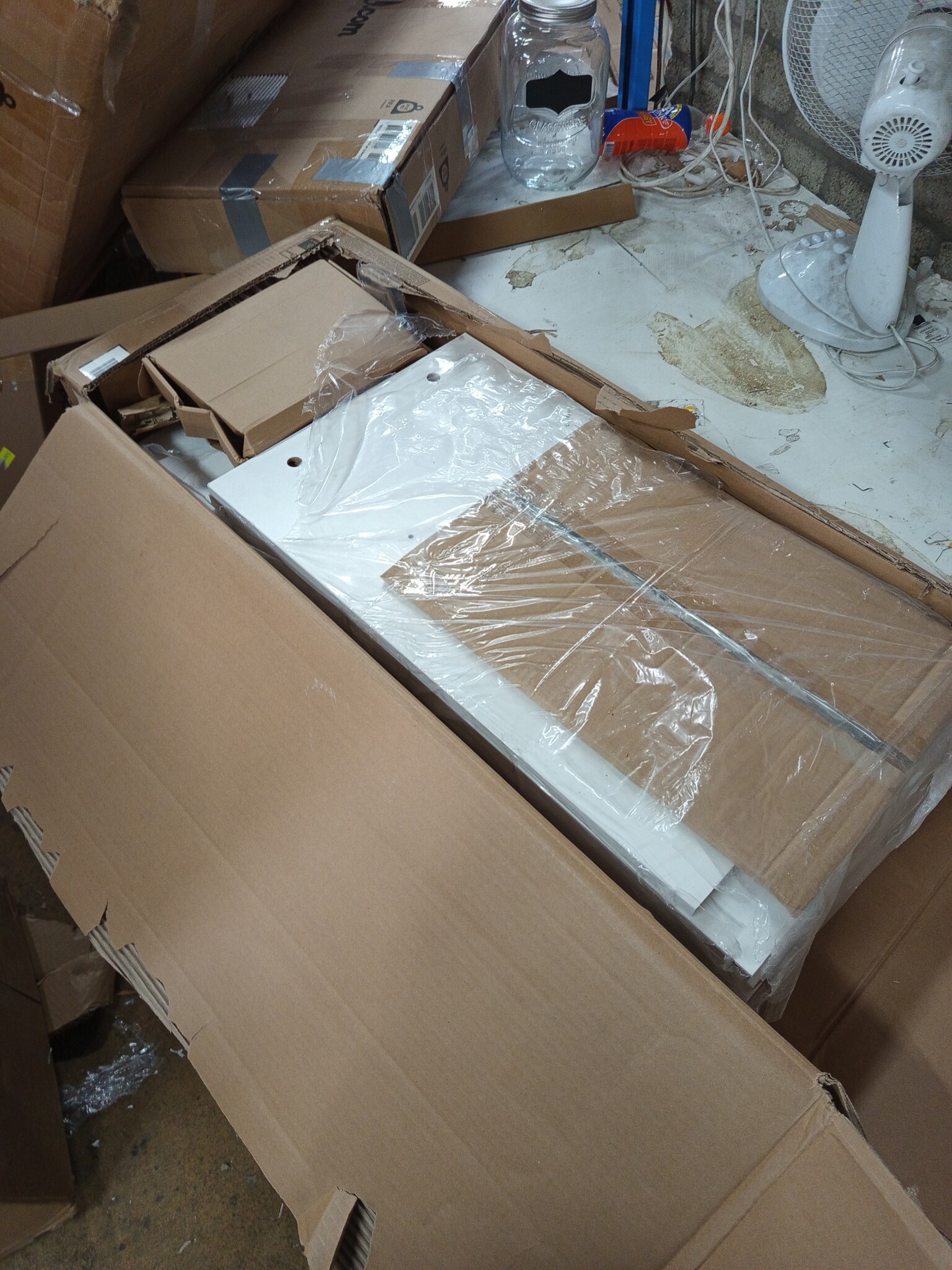 vidaXL Dressoir met LED-verlichting (81x37x67cm) - Wit | 55% Korting!