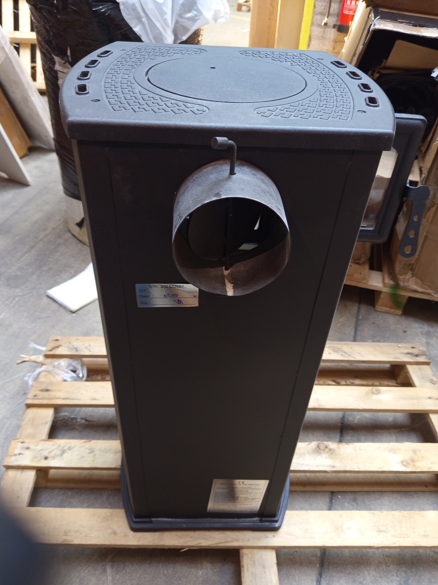 Houtkachel Antraciet 6,6-8,5kW - 35% Korting!