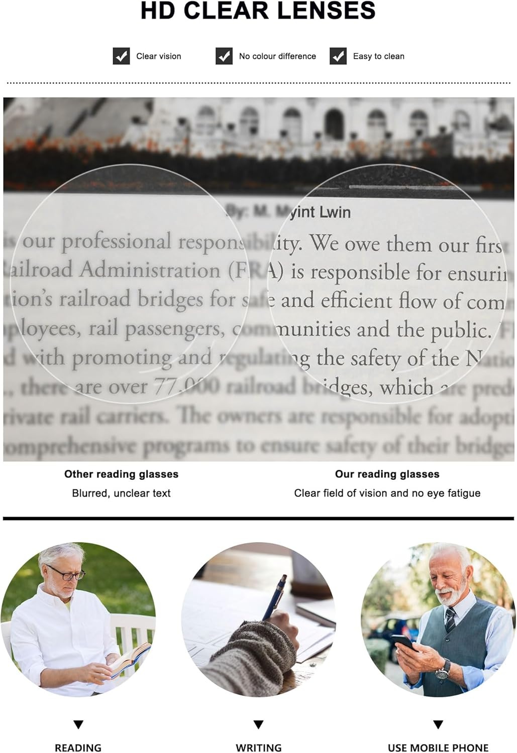 Half Moon Leesbril Metalen Frame - Heren & Dames | 37% Korting