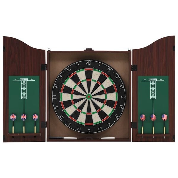 vidaXL Professioneel Dartbord met Kast & 6 Darts - 35% Korting!