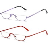 Half Moon Leesbril Metalen Frame - Heren & Dames | 37% Korting