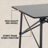 Portal Campingtafel Inklapbaar Zilver - 30% Korting!