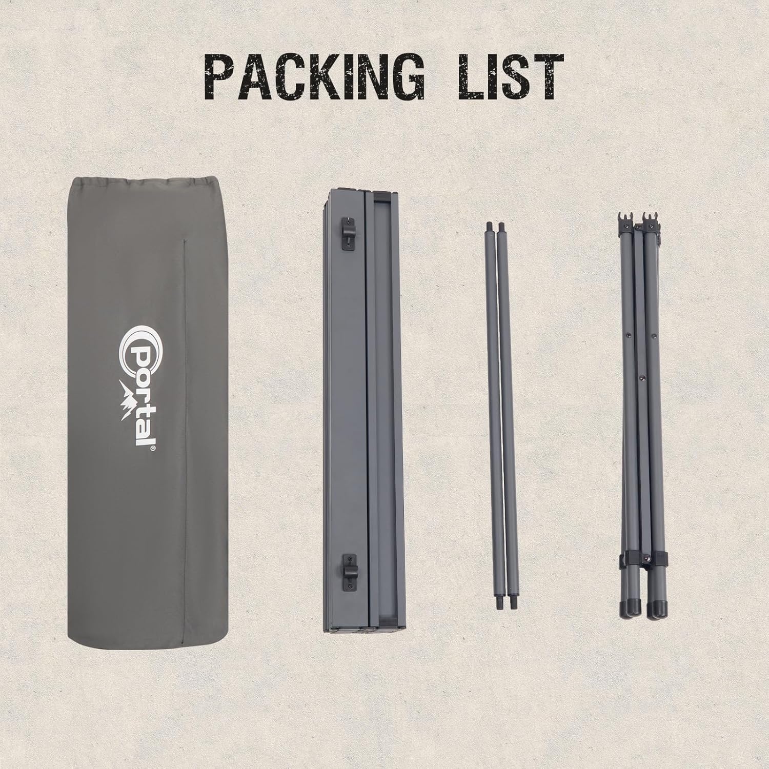 Portal Campingtafel Inklapbaar Zilver - 30% Korting!