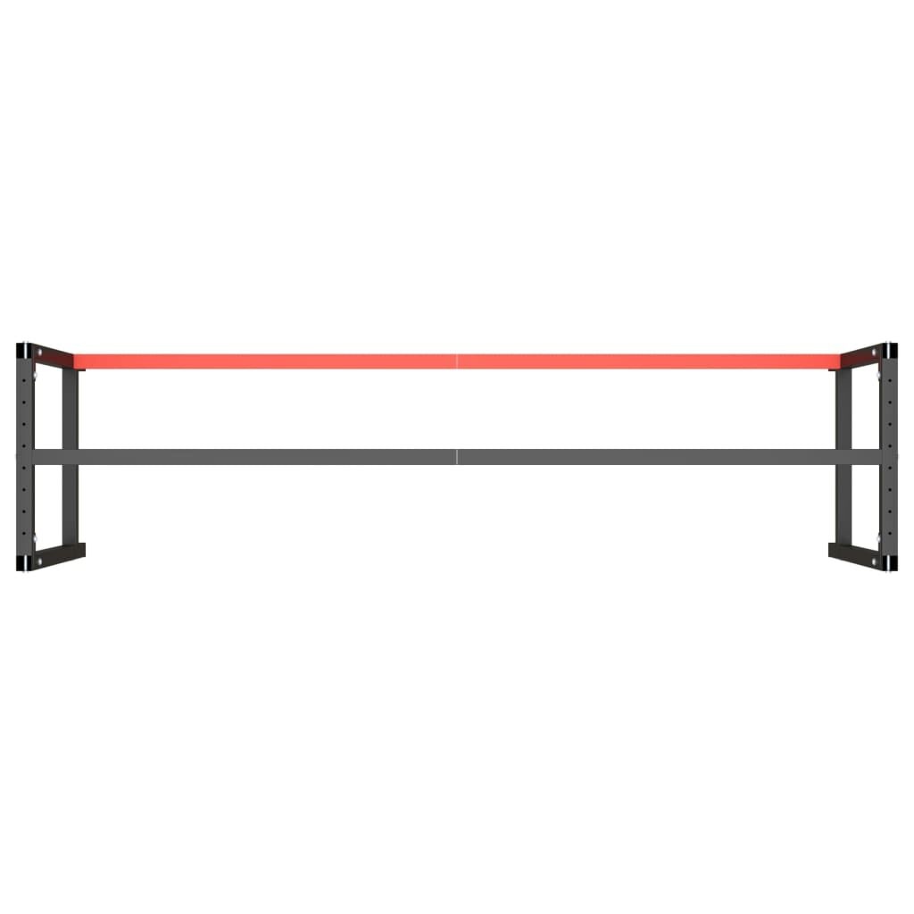 vidaXL Werkbankframe - Matzwart/Matrood | 55% Korting