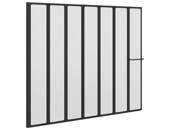 vidaXL Douchescherm Vouw Zwart 168x140cm - 35% Korting!