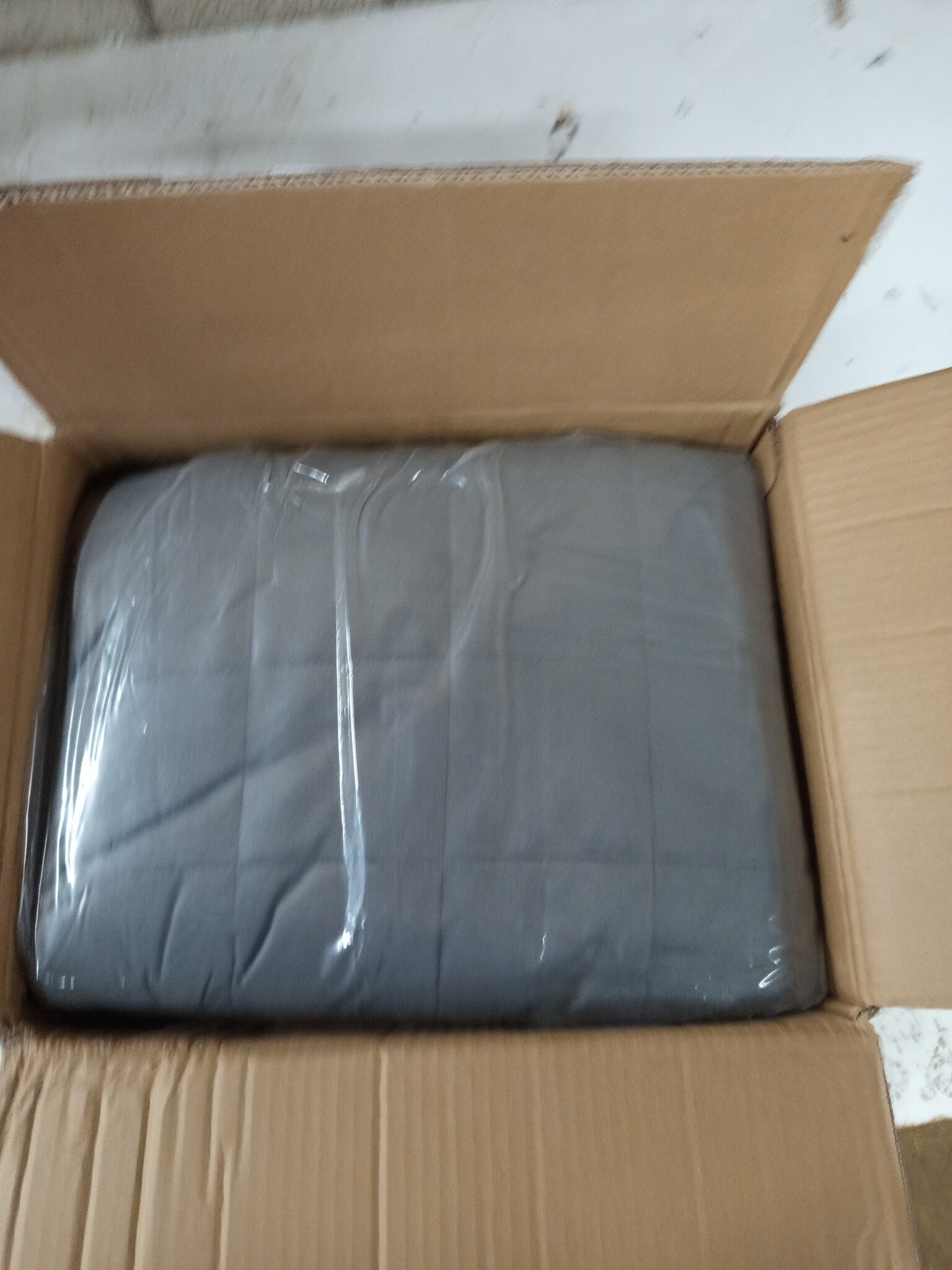 vidaXL Verzwaringsdeken 200x200cm 9kg Grijs - 60% Korting