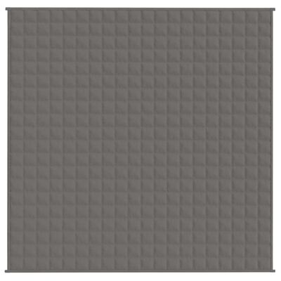 vidaXL Verzwaringsdeken 200x200cm 9kg Grijs - 60% Korting