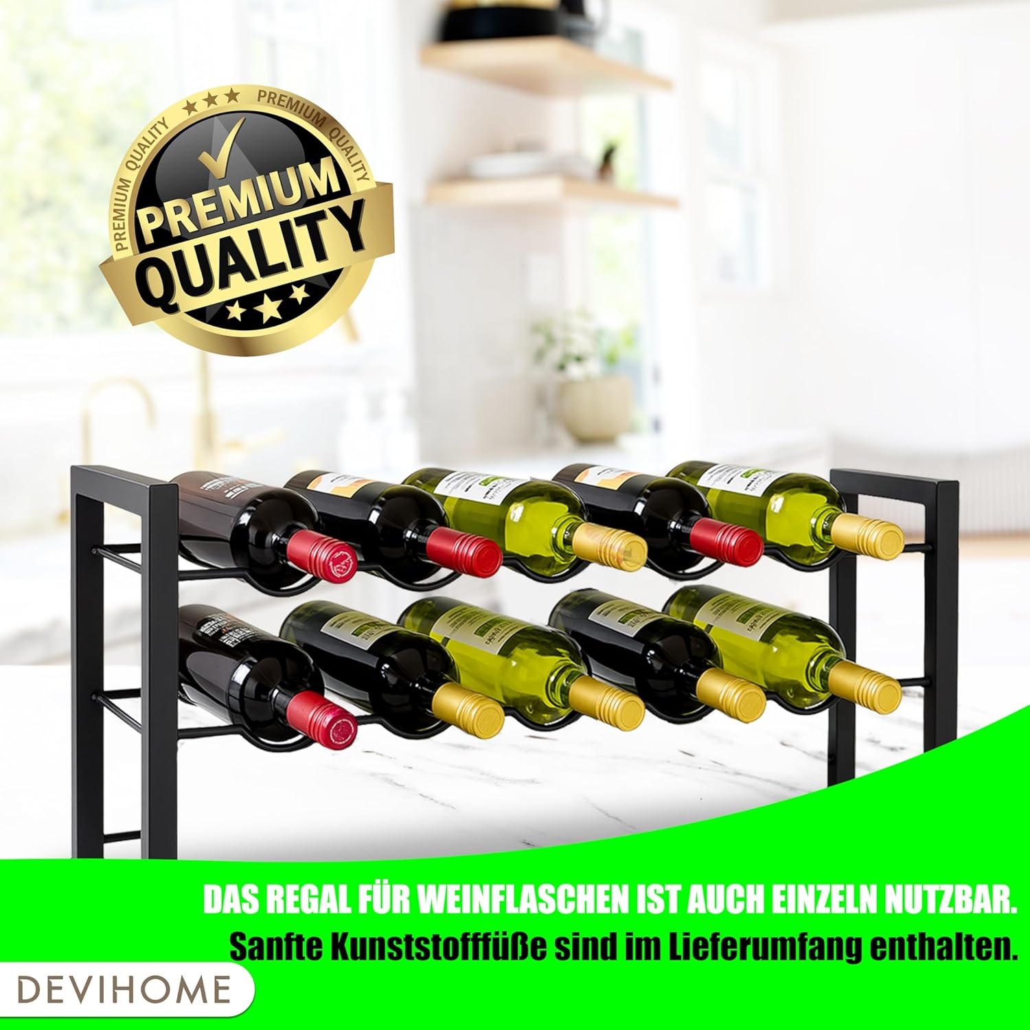 Drankrattenrek Antracietgrijs - 3x Kratten + 10x Flessen (30% Korting)