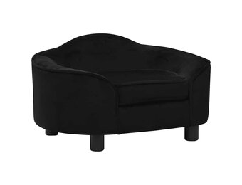 vidaXL Hondenbank Zwart Pluche - 35% Korting!