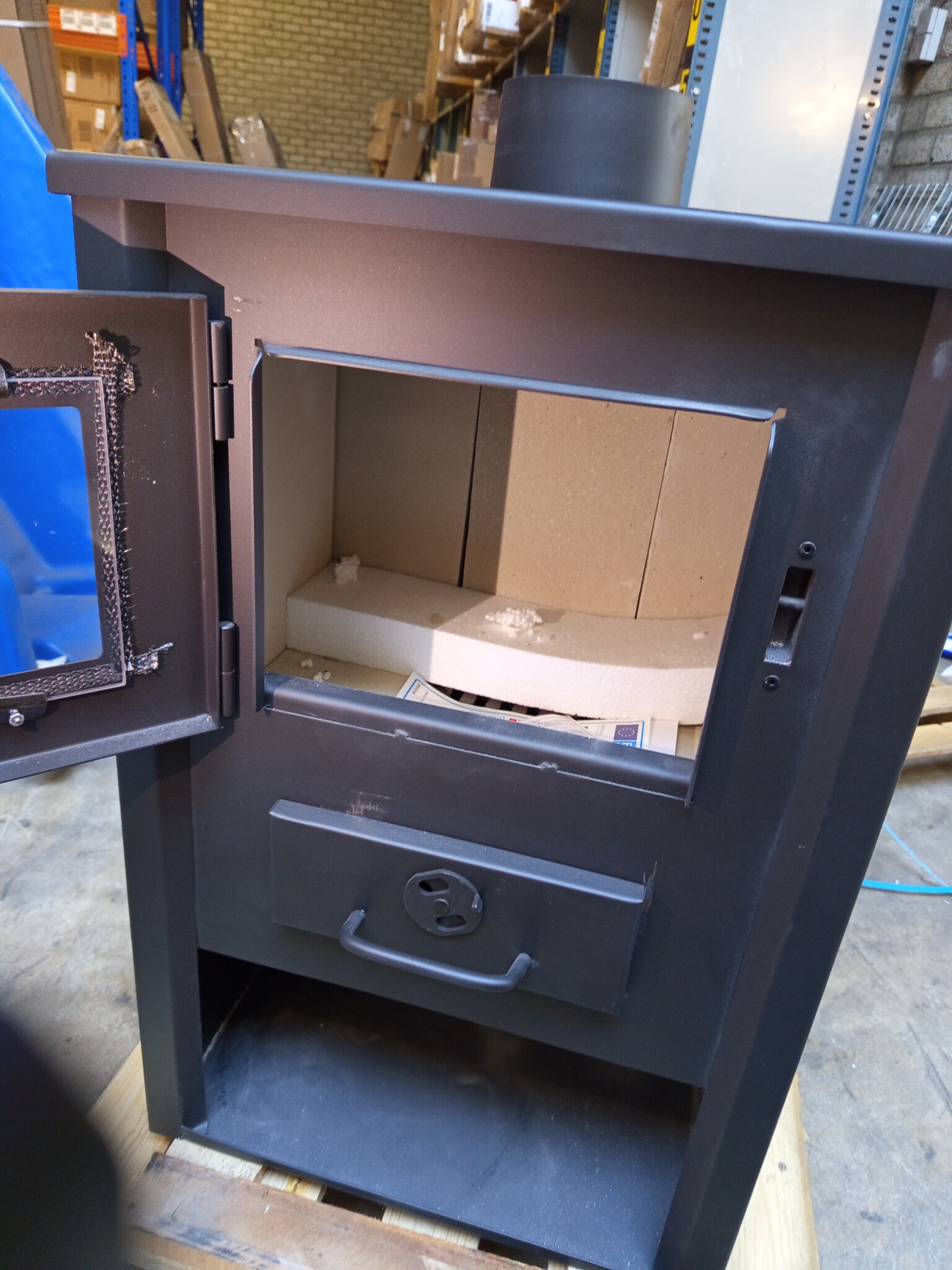 Houtkachel Vrijstaand Staal 12 KW | -50% Korting