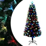 vidaXL Kunstkerstboom Groen 210 cm PVC | Met Touwlichten | 35% Korting