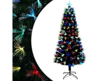 vidaXL Kunstkerstboom Groen 210 cm PVC | Met Touwlichten | 35% Korting