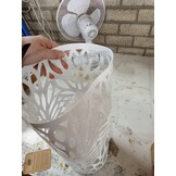 vidaXL Parapluhouder Bladeren Wit | -60% Korting