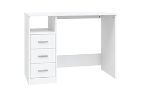 vidaXL Bureau met lades (Wit, 102x50x76 cm) - Nu 55% Korting!