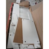 vidaXL Bureau met lades (Wit, 102x50x76 cm) - Nu 55% Korting!