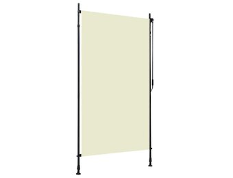 vidaXL Rolgordijn voor buiten 120x270 cm crème