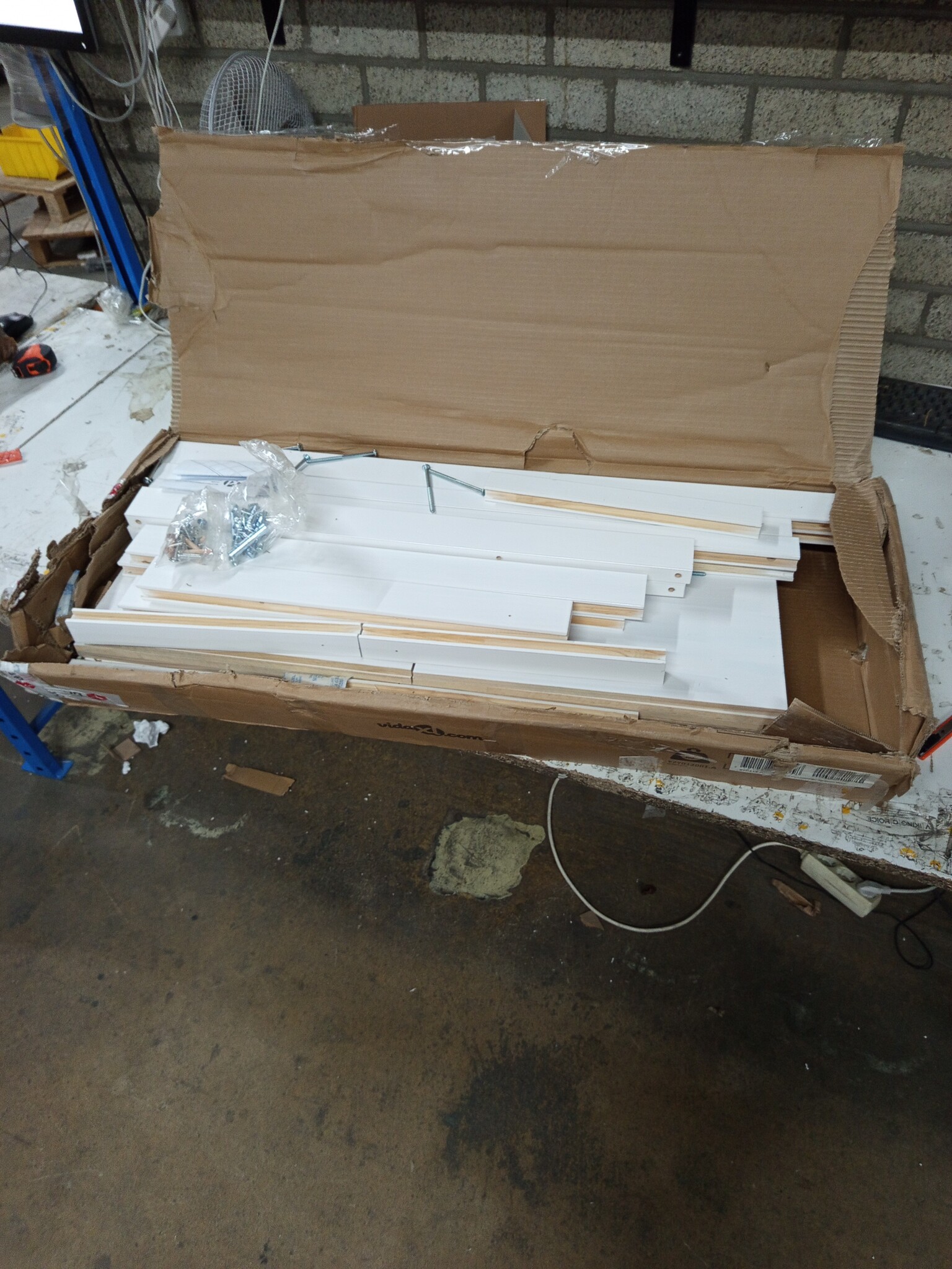 vidaXL Schuifdeur Wit 100 x 210 cm Massief grenenhout