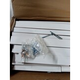 vidaXL Schuifdeur Wit 100 x 210 cm Massief grenenhout