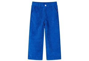 Kinderbroek 128 ribfluweel kobaltblauw - 61% korting!