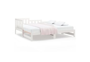 vidaXL Slaapbank Grenenhout Wit - 35% Korting!