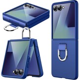 JETech Case Samsung Z Flip 7 2025 met Ring - Blauw Schaduw (37% Korting!)