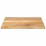 vidaXL Tafelblad vierkant 80x80x2,5 cm massief mangohout