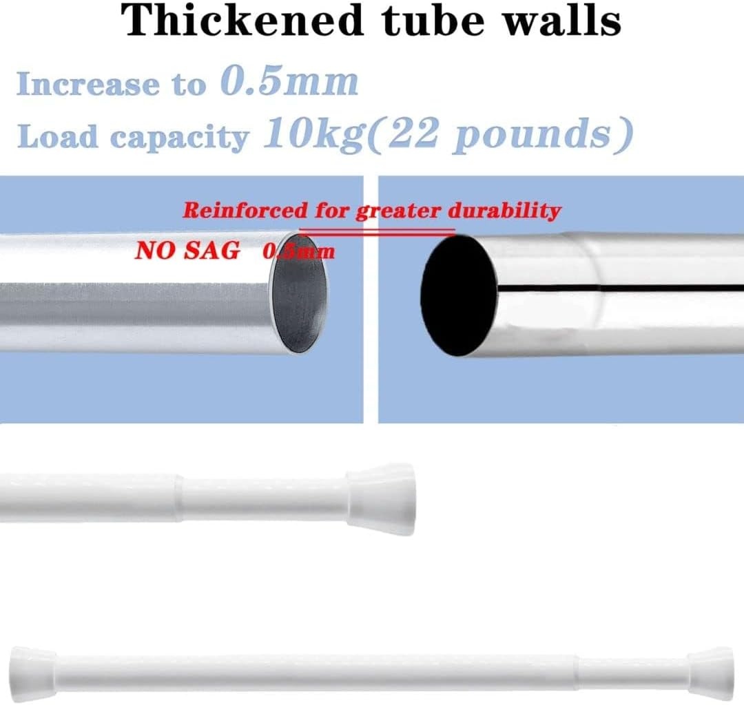 Telescopische Douchegordijnroede (Zwart) - 37% Korting