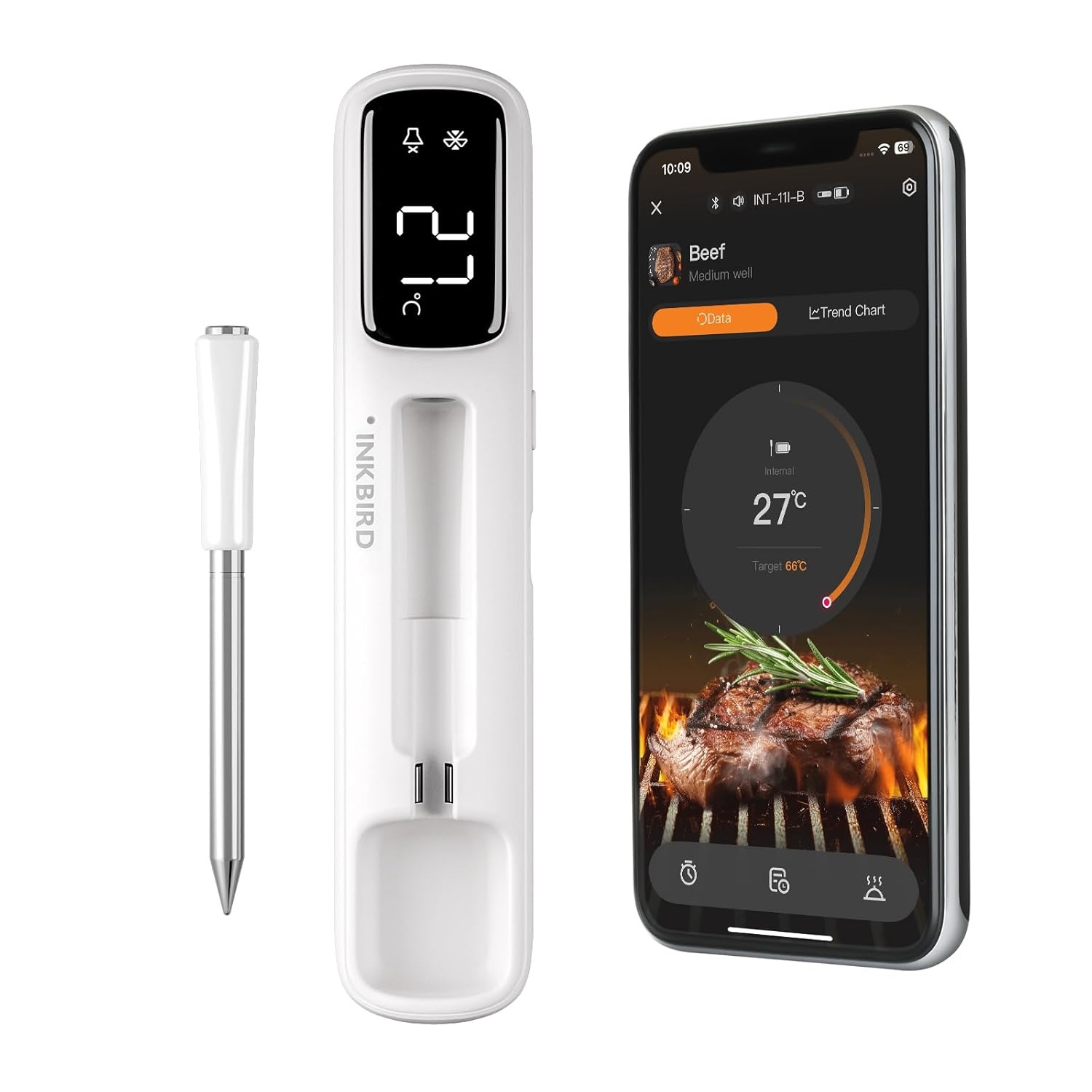 INKBIRD Draadloze Vleesthermometer - 30% Korting!