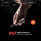 INKBIRD Draadloze Vleesthermometer,Bluetooth 5.4,305 m Super Bereik, 60 Min. Offline Opslag, IP67 Waterdicht, Ideaal voor BBQ, Grill en Rookovens