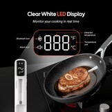 INKBIRD Draadloze Vleesthermometer,Bluetooth 5.4,305 m Super Bereik, 60 Min. Offline Opslag, IP67 Waterdicht, Ideaal voor BBQ, Grill en Rookovens