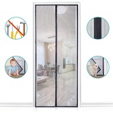 Apalus Fly Screen Door, Magnetic Insect Protection, Ideal for Balcony Doors, Cellar Doors and Patio Doors, Easy to Attach with Adhesive, No Drilling, Cannot be Shortened, 100 x 230 cm
