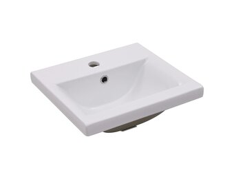 vidaXL Inbouwwastafel 42x39x18 cm keramiek wit