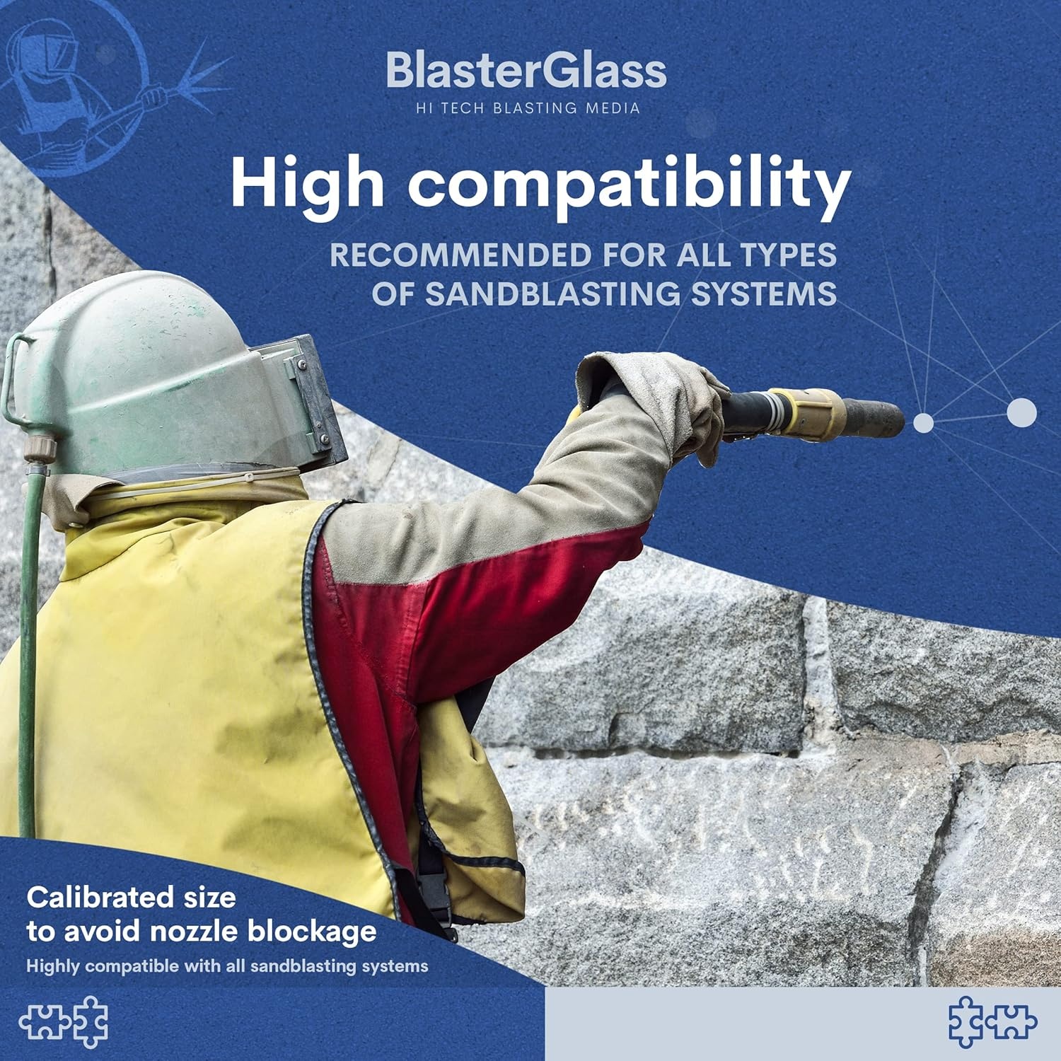 BlasterGlass Straalmiddel 10kg - 30% Korting!
