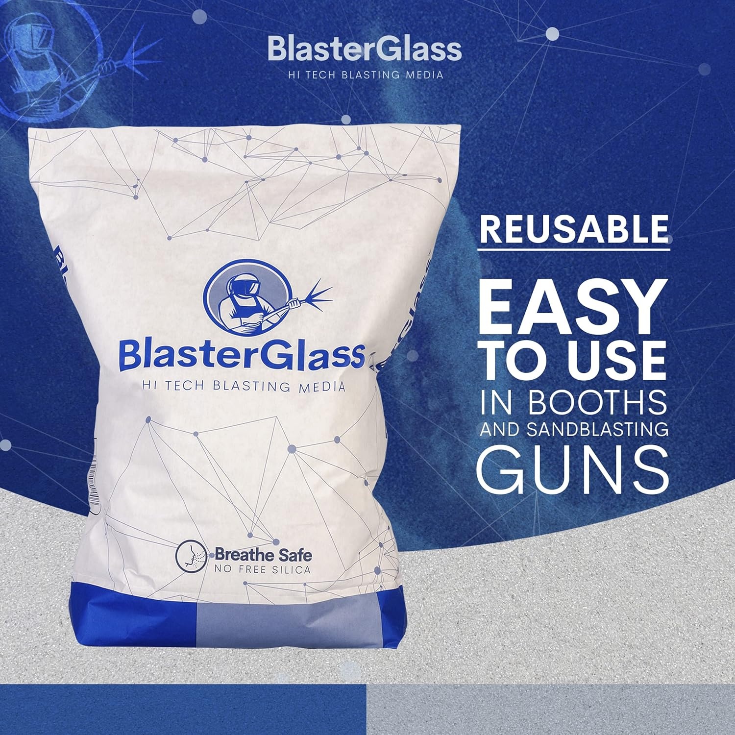 BlasterGlass Straalmiddel 10kg - 30% Korting!