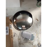 vidaXL Verkeersspiegel voor buiten 30 cm PC-kunststof zwart