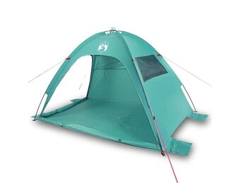 vidaXL Strandtent waterdicht zeegroen