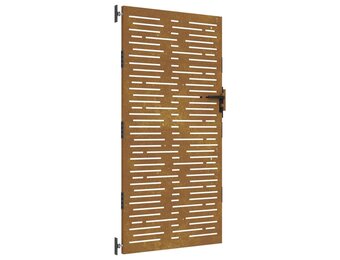 vidaXL Poort 85x175 cm vierkant cortenstaal