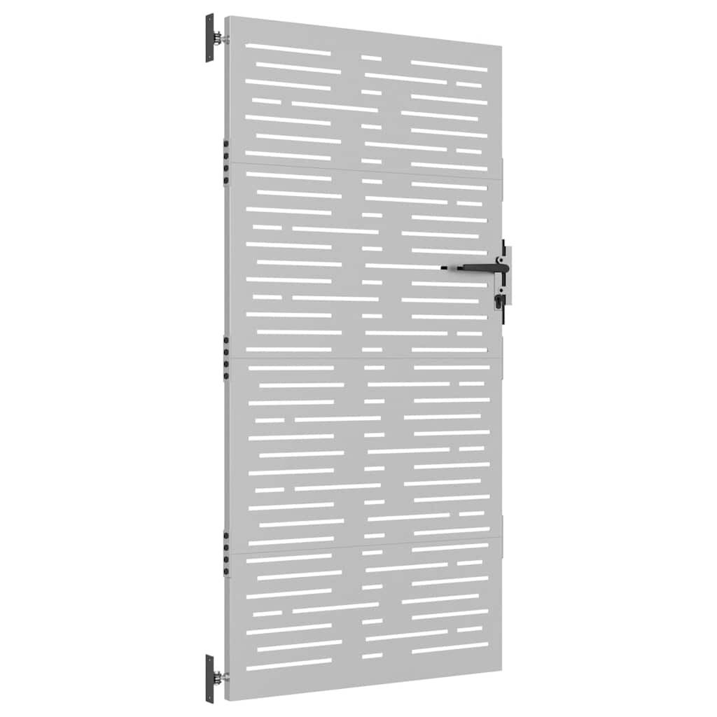 vidaXL Poort 85x175 cm vierkant cortenstaal